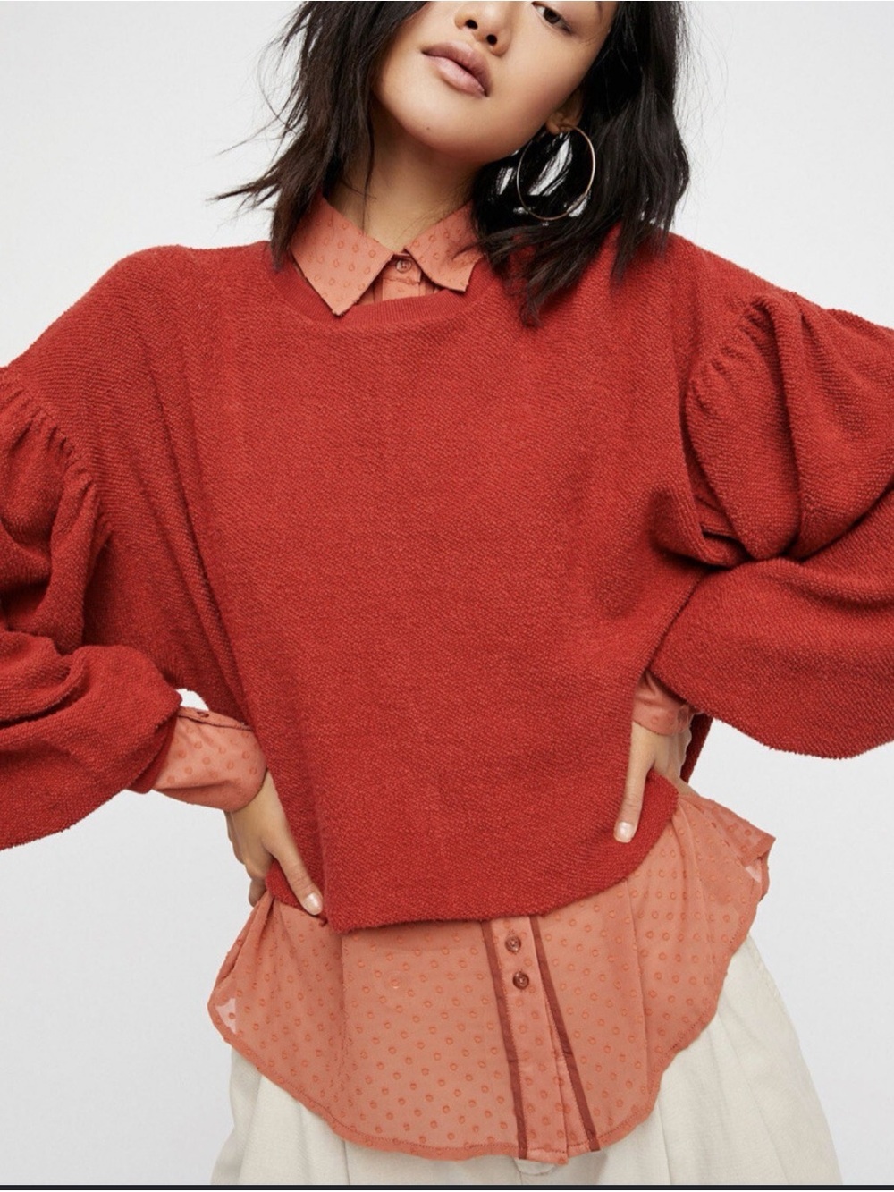 Free people Sleeve Like These SweatShirt Pullover